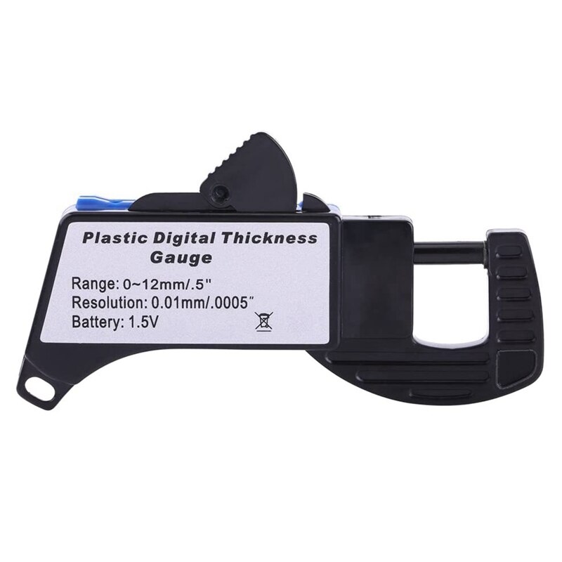 0-12Mm Digital Display Thickness Gauge Vernier Caliper Gauge Width Measuring Tool 0.01Mm Resolution