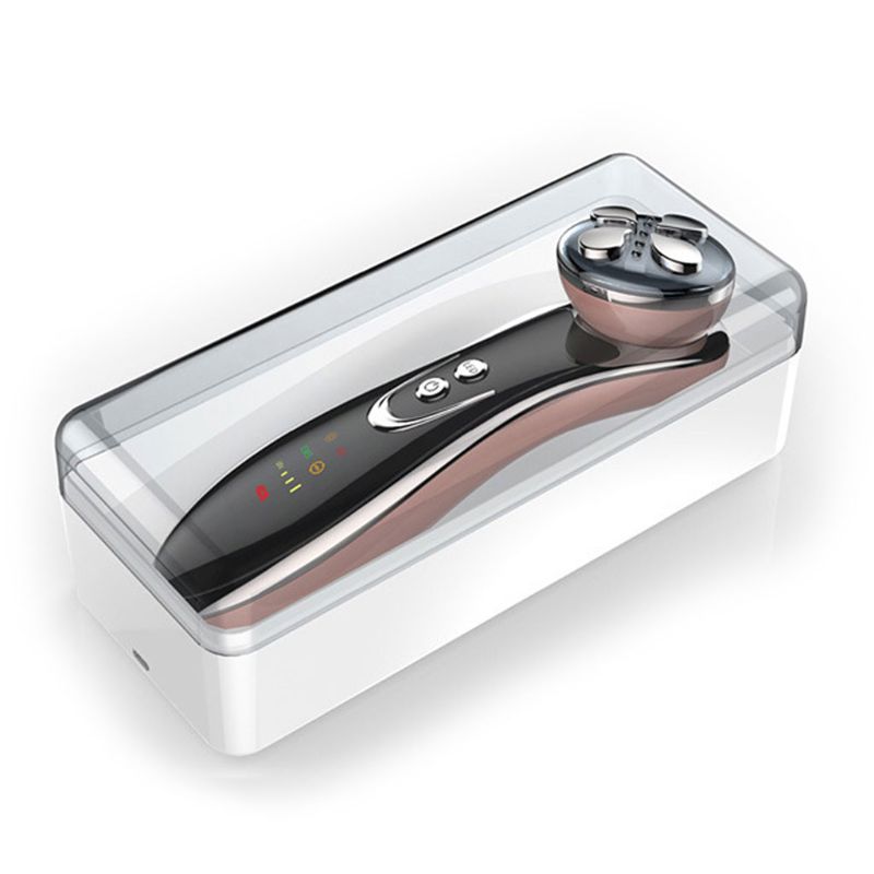 Máquina de belleza RF Radiofrecuencia Facial rejuvenecimiento de la piel estiramiento de la cara masaje uso doméstico suministros de maquillaje