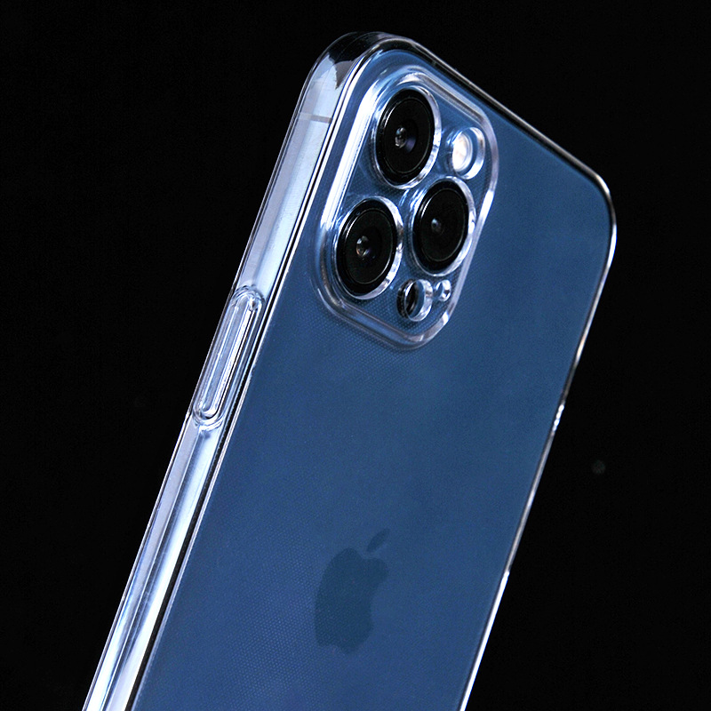 Transparent Hard PC Plastic Phone Case For Apple iPhone 13 12 11 Pro Max Case Lens Protection Shockproof Ultra thin Clear Cover