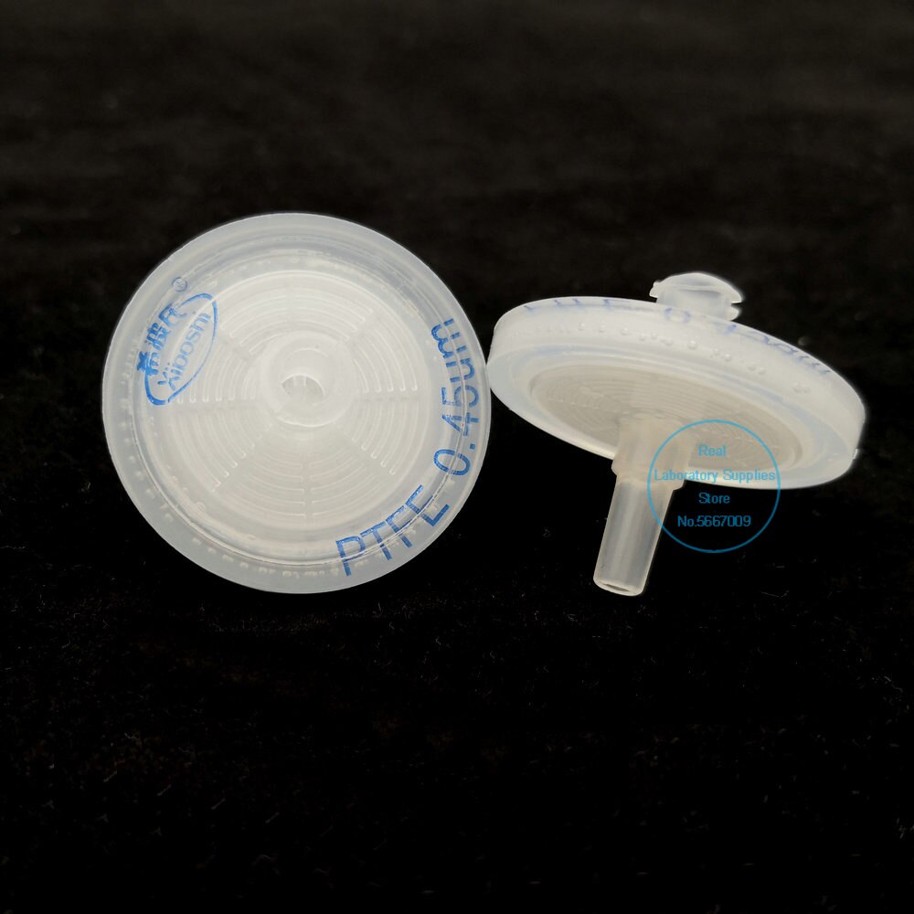 Filtro de aire desechable con membrana de 25mm de diámetro, separación de Vapor de agua y filtración, 10 piezas, 0,2/0.45um