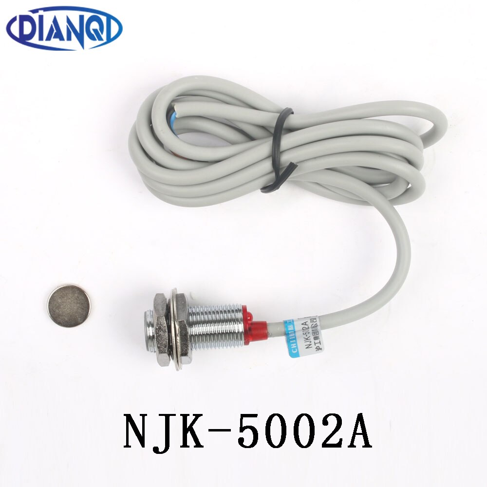 DIANQI magnet Inductive Proximity Sensor,NJK-5002A PNP NO Magnetic induction Proximity Switch hall sensor switch