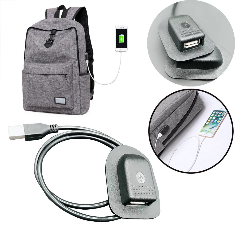 Backpack External USB Charging Interface Adapter Charging Cabl Practical convenient outdoor travel Camping charging#40