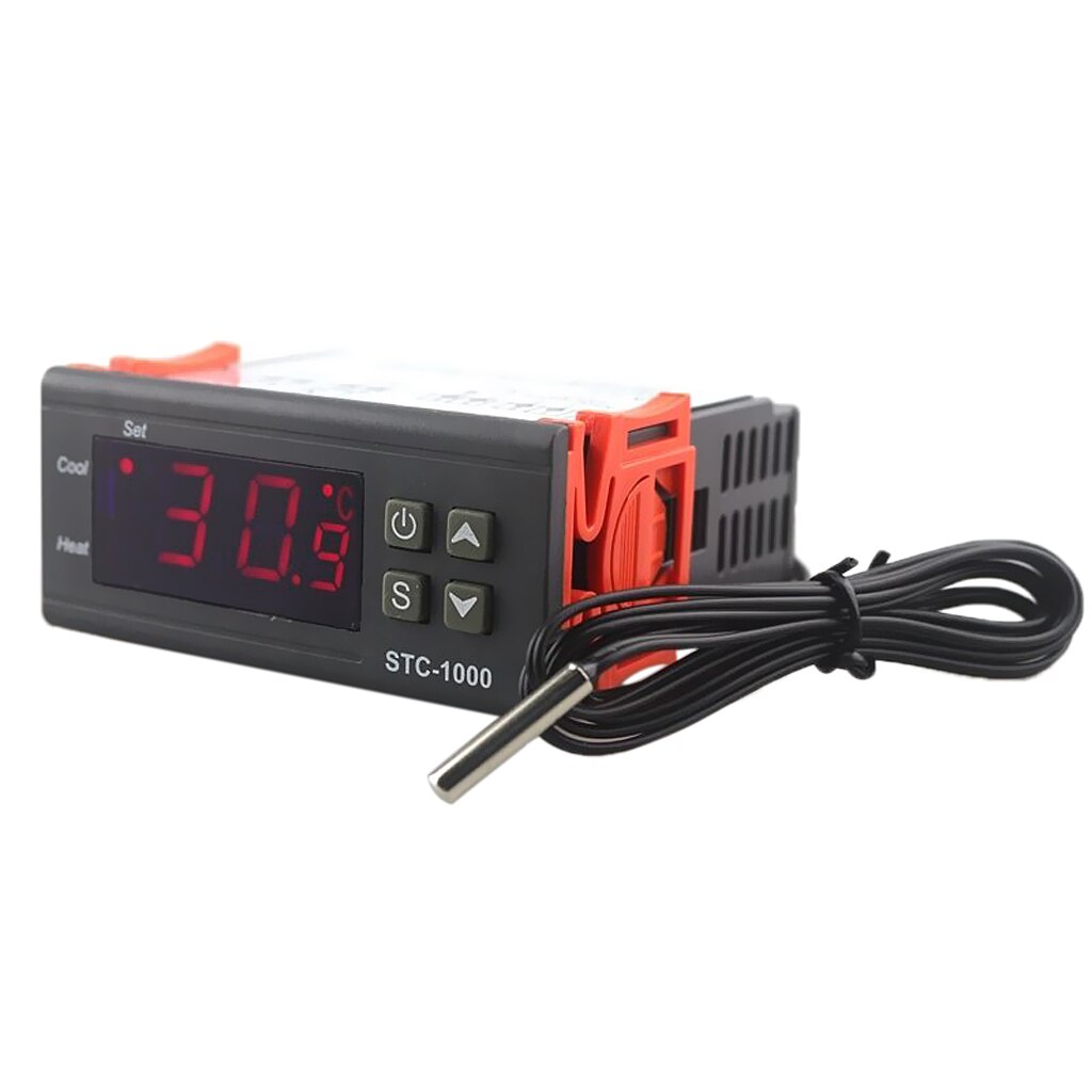 Controladores de termostato de temperatura, Centigrade Fahrenheit y, Sensor de 110 V, K, relé de estado sólido para Sous Vide, elaboración casera