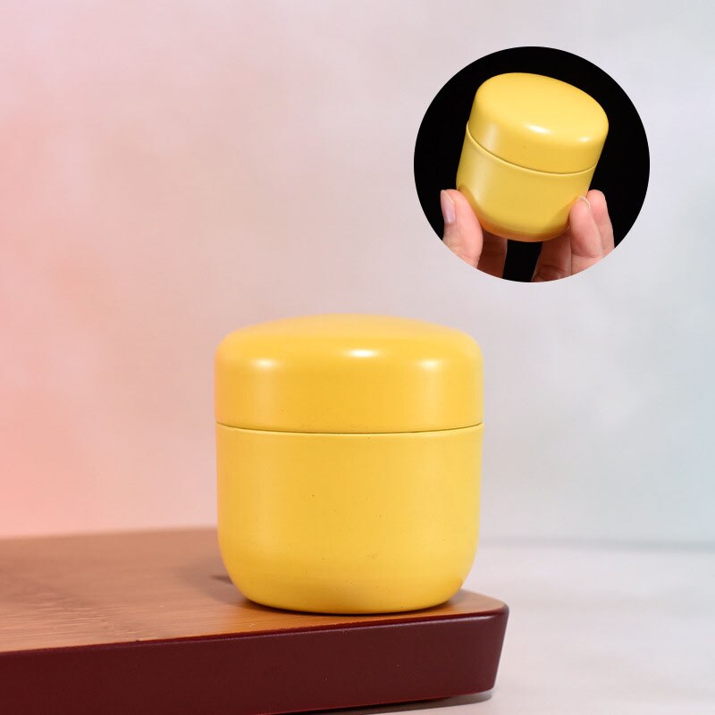 15g Mini Tinplate Tea Storage Tea Tins Round Sealed Tea Spice Container Portable Small Tin Can for Business Trip: Style 5