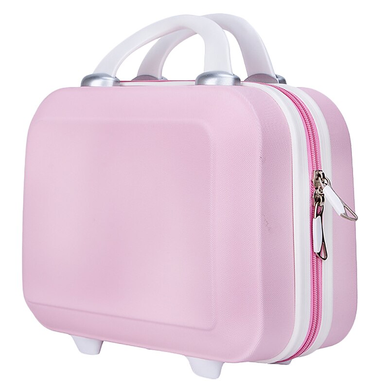 Ladies Cosmetic Case Brand Makeup Artist Beauty Cosmetic Cases Cosmetic Bag Portable Pretty Suitcase: Pink