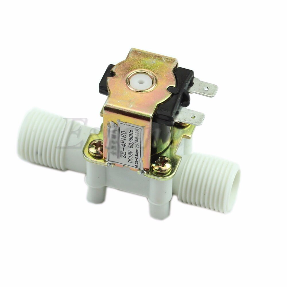 Elektrisk magnetventil magnetisk  dc 12v n/c vandluftindtag flowkontakt 1/2 "