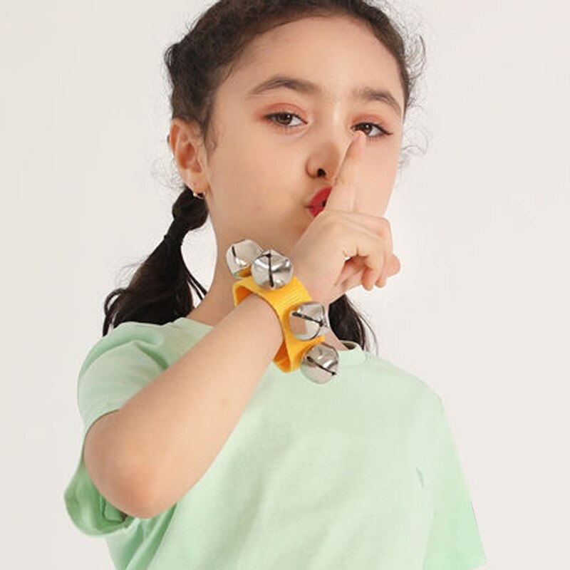 2Pcs Newborn Baby Rattle Toys Jingle Hand Bell Wrist Bracelet Developmental Toys For Kids Toddlers 0 6 12 13 24 Months