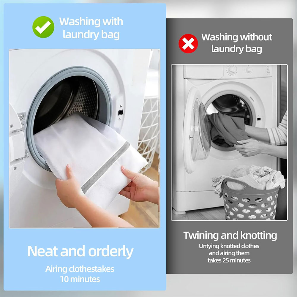 Herbruikbare mesh waszak voor bh's/schoenen/delicaat reisopslag en huisorganisatie Milieuvriendelijke waszakken Kledingorganizer