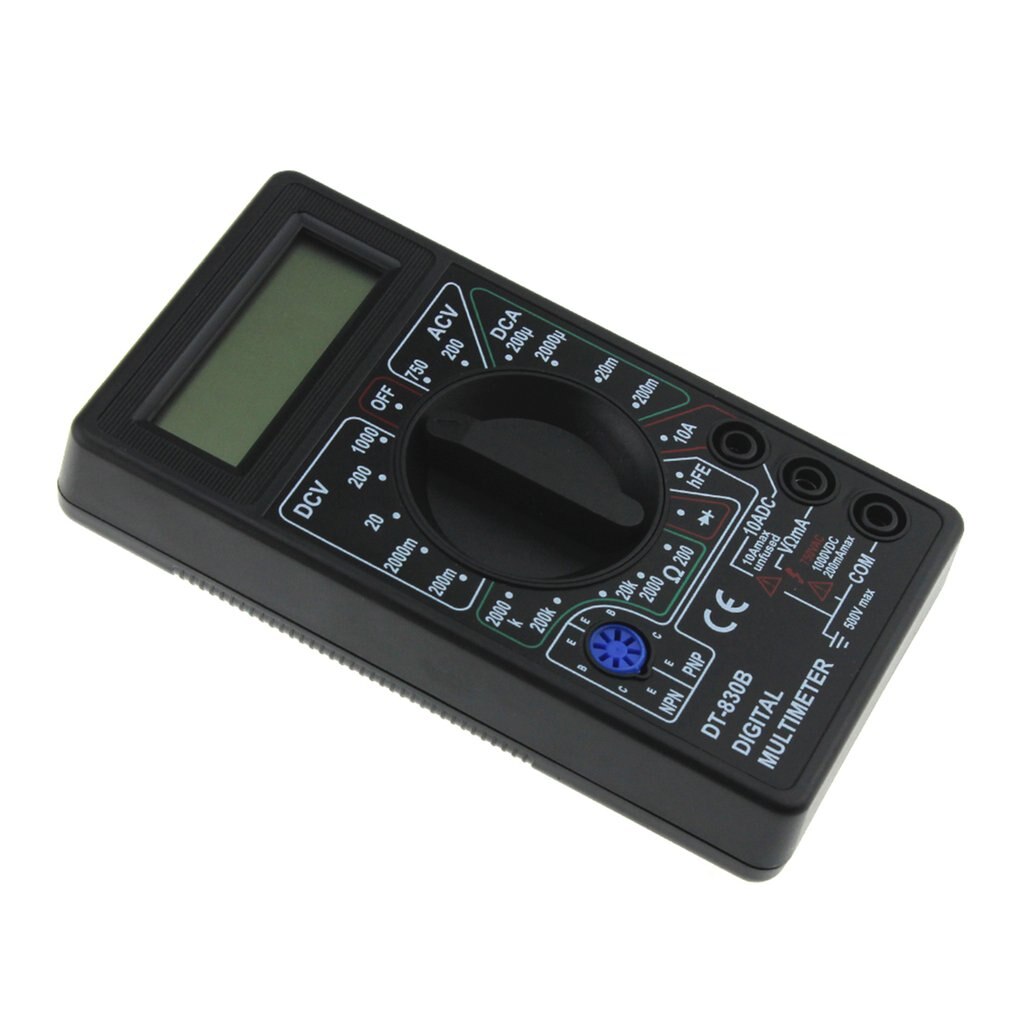 DT-830B Mini Pocket Digital Multimeter 1999 Counts AC/DC Volt Amp Ohm Diode hFE Tester Ammeter Voltmeter Ohmmeter