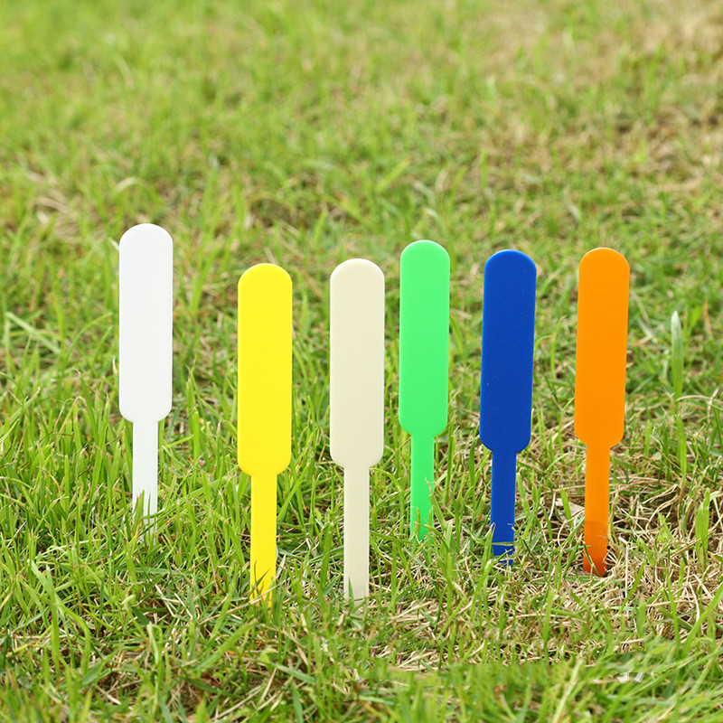 Etiquetas plásticas à prova d'água para plantas de jardim, 100 peças, marcadores para berçário, vasos de flores, sinal de mudas, ferramentas de decoração de jardim diy