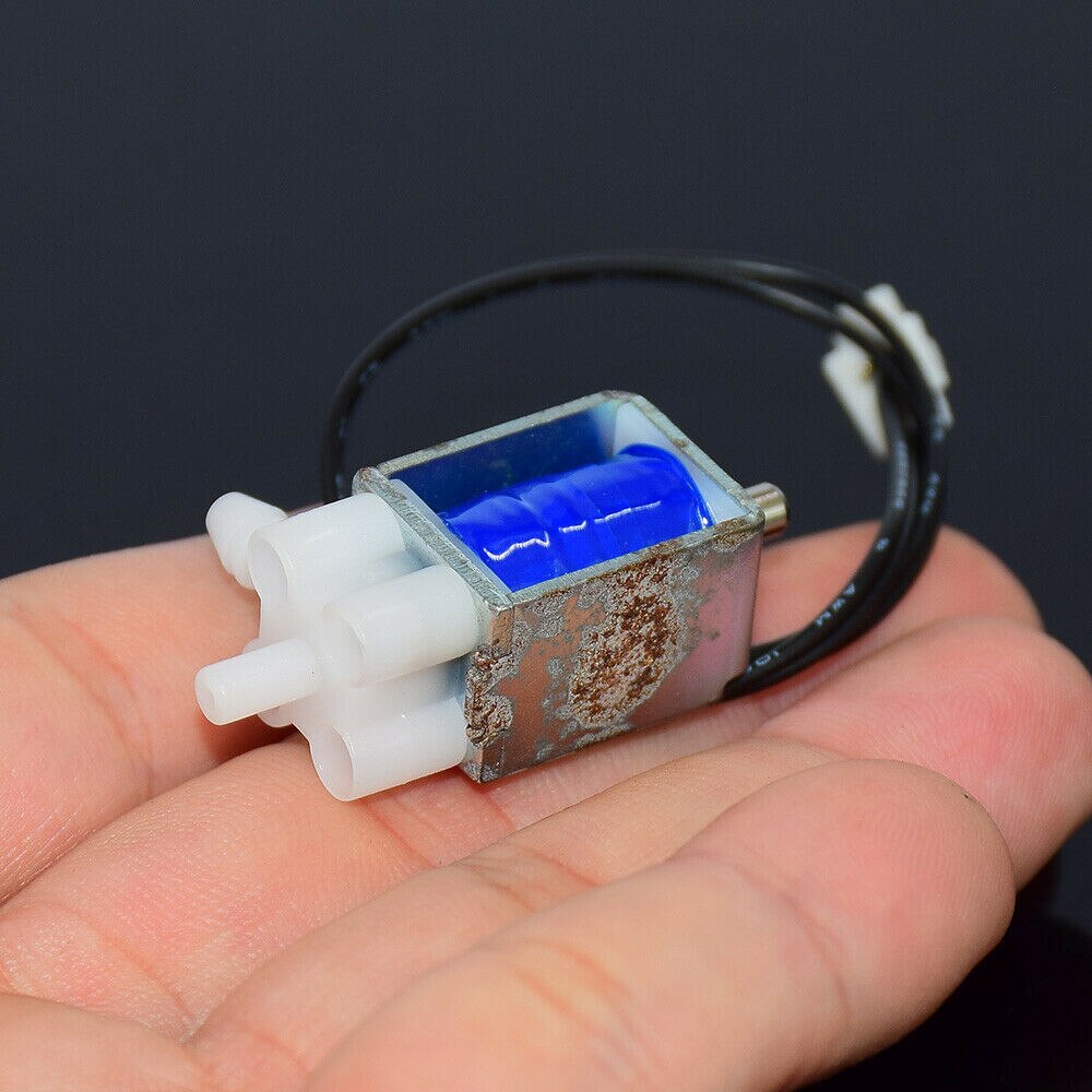 DC 5V 6V 2-Position 3-Weg Mikro Mini Elektrische Magnetventil Luft Gas fließen Kontrolle