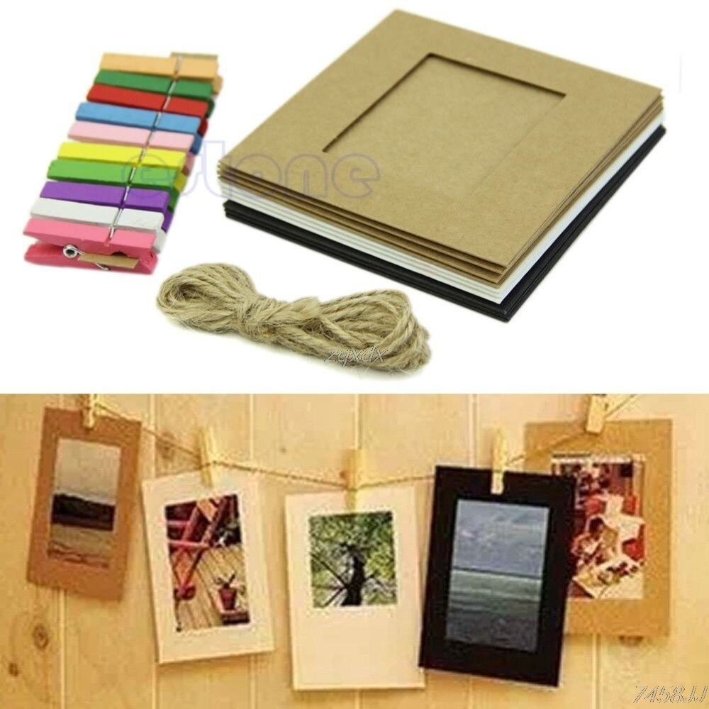 Rep Diy 10 st 3 tums papper foto slank diy väggbild hängan... – Grandado