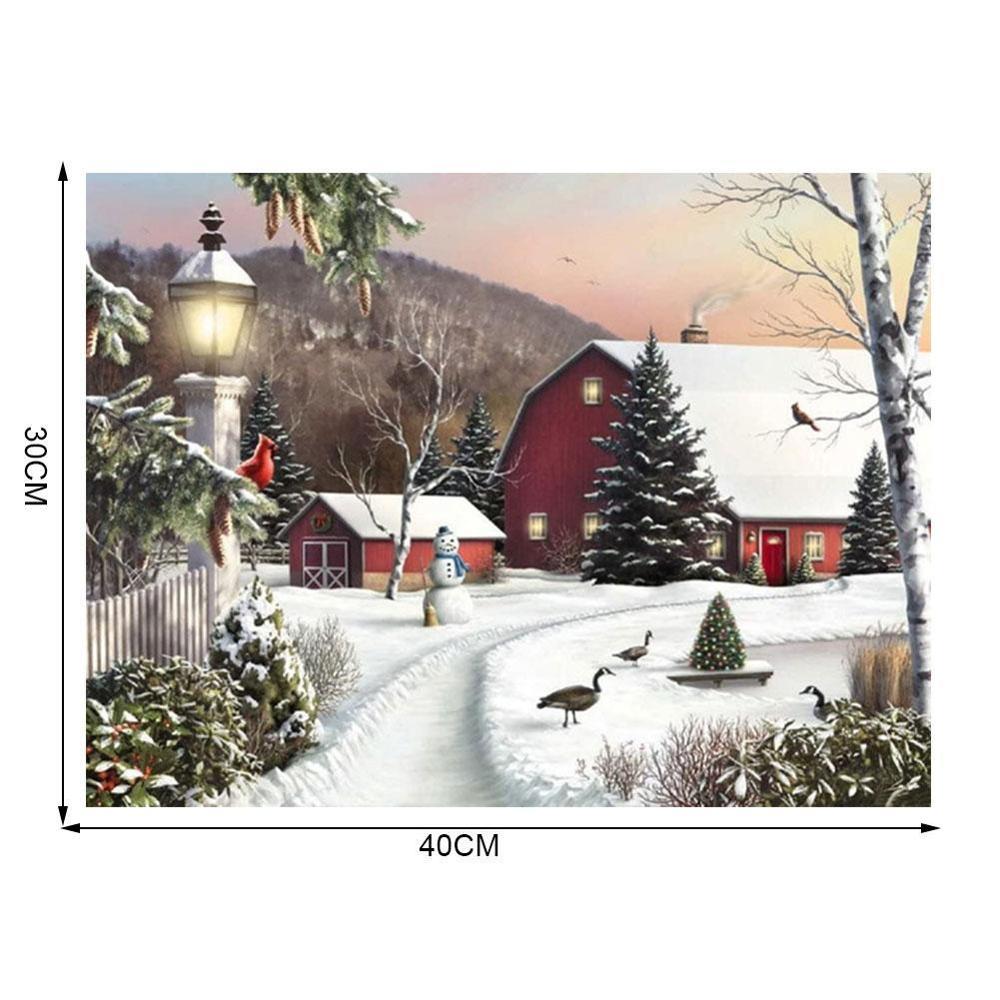 Dibujo bordado mosaico arte mural navideño punto de cruz Grande Taille 5d Broderie decoración equipos de diamantes patrón paintina I9G8