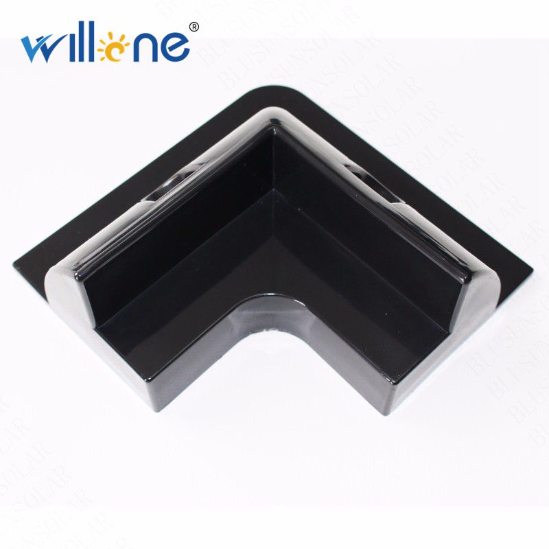 Willone 2 Lots 4 Stuks Black Abs Zonnepaneel Montage Kits Voor Rv/Caravan