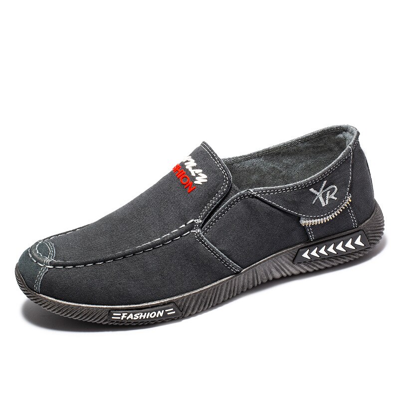 Chaussures homme printemps automne chaussures homme toile chaussures plates décontractées chaussures confortables respirantes chaussures homme ballerines noir