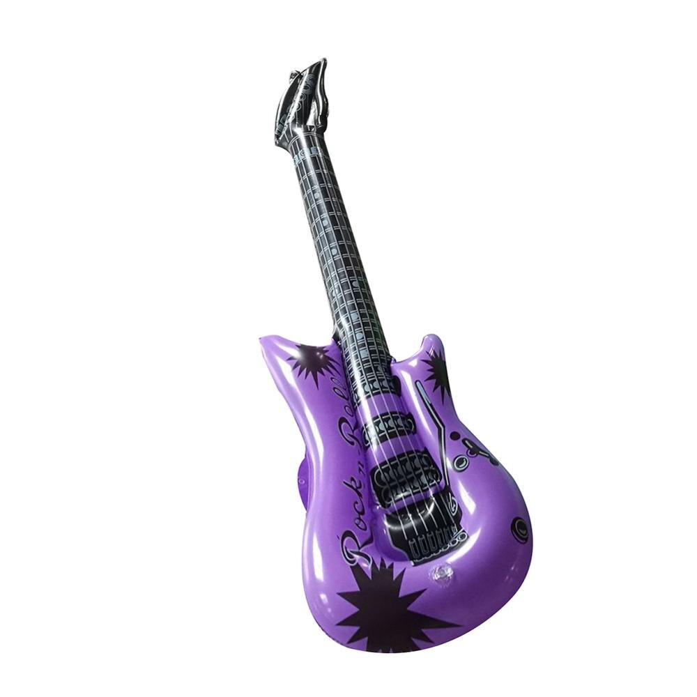 PVC Inflatable Simulated Guitar Balloon Rock Instrument Kids Toy Party Decor For Children Kids Birthday Chirstmas