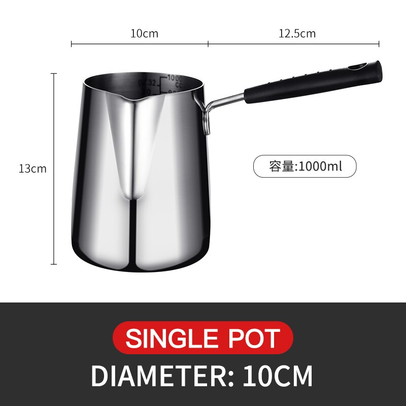 WORTHBUY Mini Koekenpan Pot Met Schaal 18/8 Roestvrijstalen Pan Voor Kids Patat Kip Koken Pan Keuken Kookgerei: Mini Frying Pot