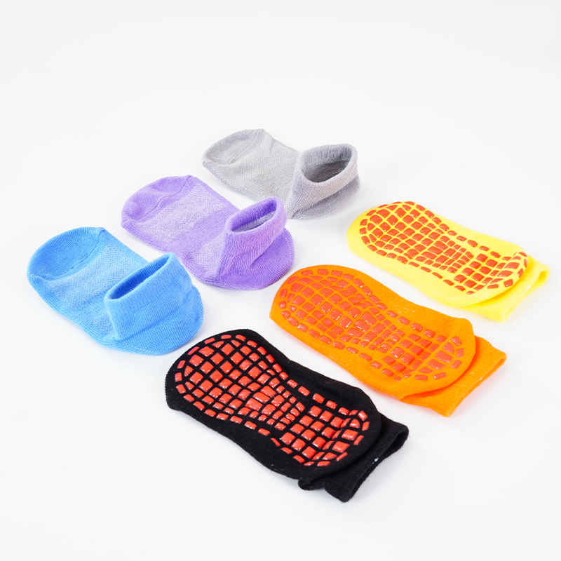 Calcetines antideslizantes para niños y adultos, calcetín de trampolín de algodón transpirable, corto, elástico, para niño y niña, para exteriores, deportes y Yoga