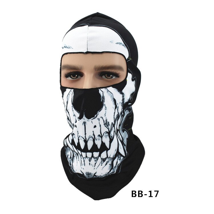 Biker Motorcycle Face Mask Headgear Headscarf Skull Balaclava Foulard Hood: YB23