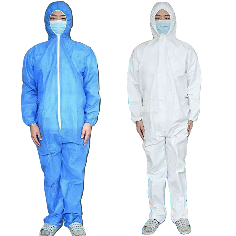 Wrap Foot Coverall SMS Chemical Safety Clothing Health care Hazmat Suit Factory Dust-proof Protective Clothing Workwear