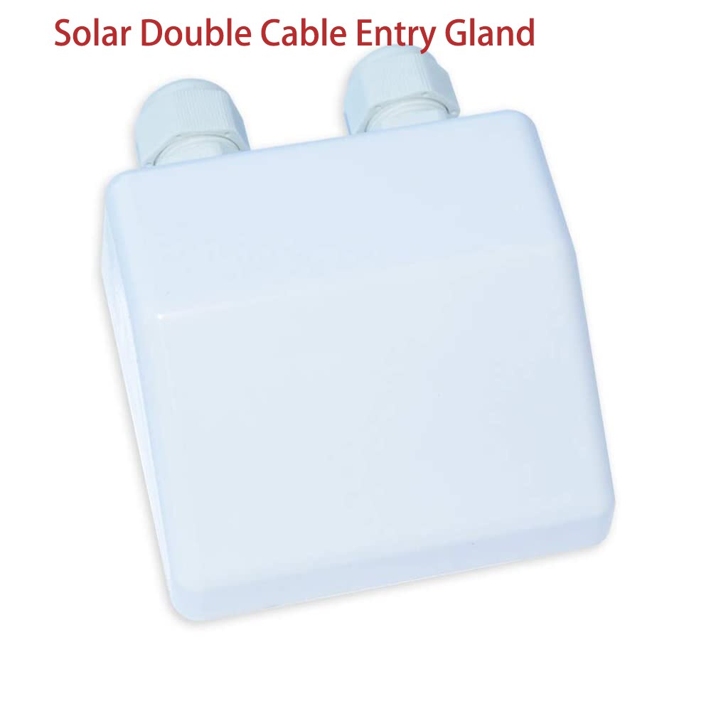 Solar Panel Mounting Brackets Flat Roof Mount Kit Aluminum Bracket Installation Accessories / ABS Solar Double Cable Entry Gland: C