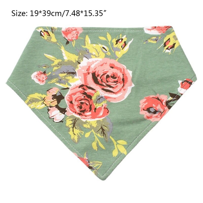 Babyvoeding Kwijl Bib Double Side Bloemenprint Slabbetjes Speeksel Handdoek Oprispingen Doek 87HD
