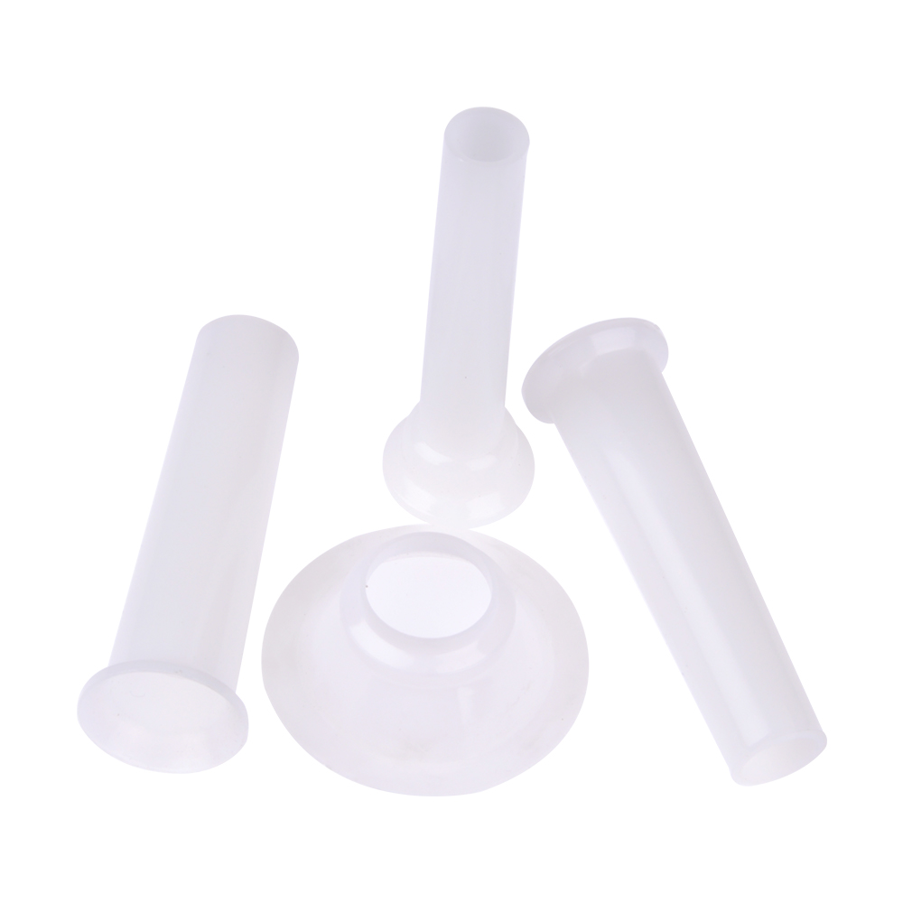 Vier witte worst vulling accessoires zijn niet giftig en duurzaam voor vleesmolen vulling worst buis keukengerei