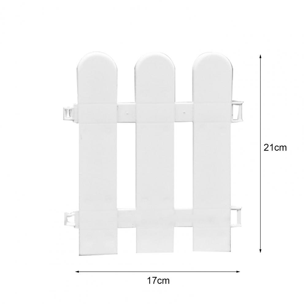 5Pcs Garden Fences Lawn Border Fence Garden Landscape Edging Garden Flower Vegetable Mini Fencing Picket Fences Garden Supplies