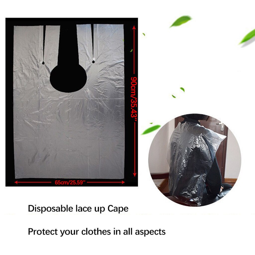 200 pcs Disposable Cape Salon Hairdressing Cloth Hair Cutting Hairdressing Cape Barber Salon Capas Hairdresser Apron Wrap Cloth