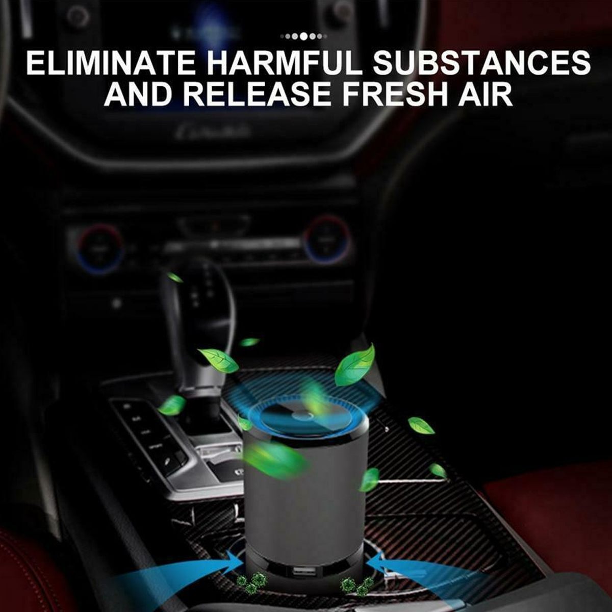 Portable Car Air Purifier Mini Negative Ion Purifiers USB Air Purifier Anion Air Cleaner Freshener for Car Home Office