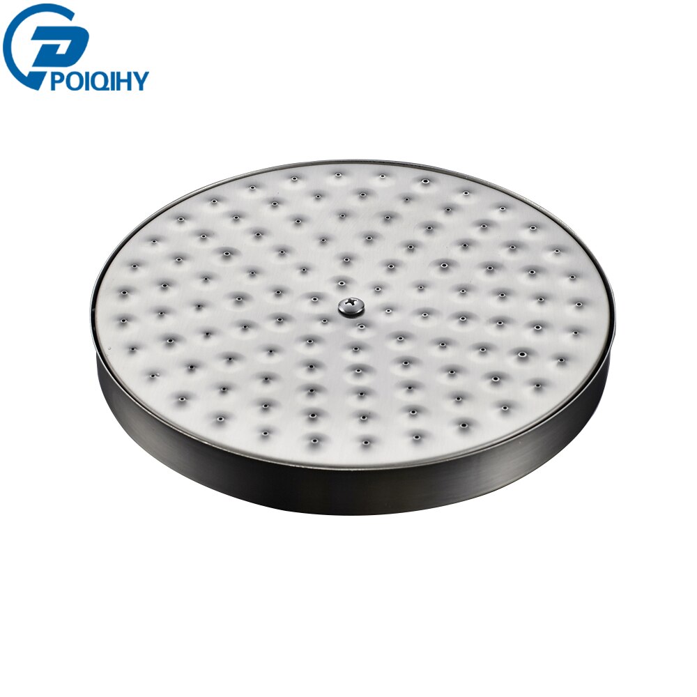 Poiqihy Messing Golden Regendouche Douchekraan Hoofd Badkamer Vervangen Regen Douchekop Antieke Messing Douchekop Accessoire: Brushed Nickel A