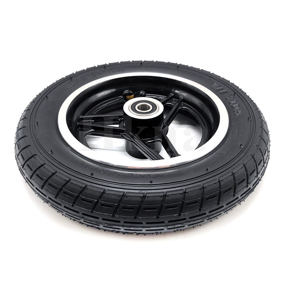 Neumático de rueda inflable de 10 pulgadas, rueda interior exterior con llanta de aleación de 10x2(54-152), accesorios para patinete eléctrico