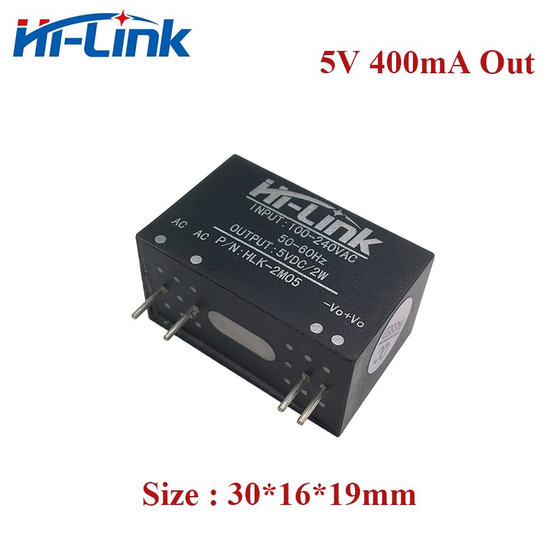 Gratis 2 Stks/partij 2W 5V 400mA Output HLK-2M05 Pcb Gemonteerd Mini Voeding Hi-Link Fabrikant