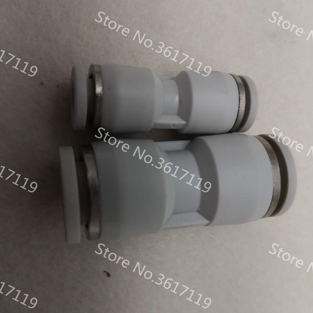 10pcs/lot PU-8 Pneumatic pipe joint quick pass direct plug 8mm pu-08: white