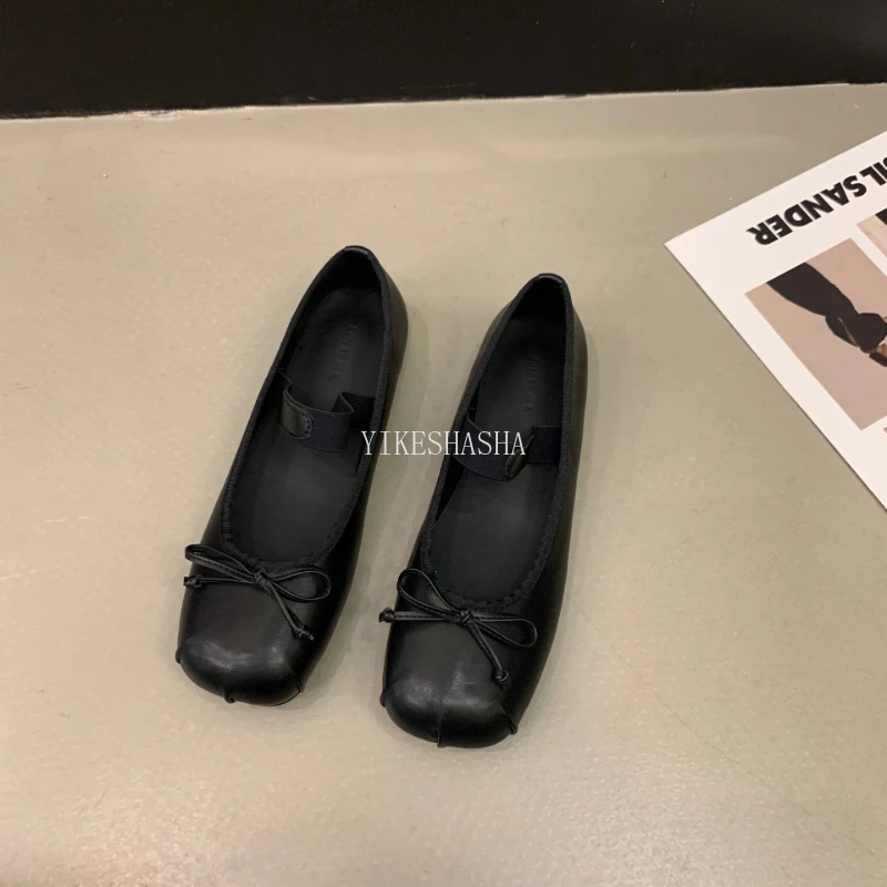 2025 Nuova Primavera Estate Ballerine Piatte Scarpe da Donna Retro Raso Mary Jane Scarpe Ballerine Donna Zapatos Mujer YIKESHASHA