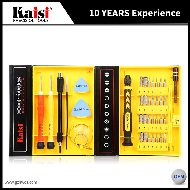 Kaisi Precisie 38 In 1 Mobiele Telefoon Opening Repair Tool Kit Schroevendraaier Set Voor Iphone Laptop