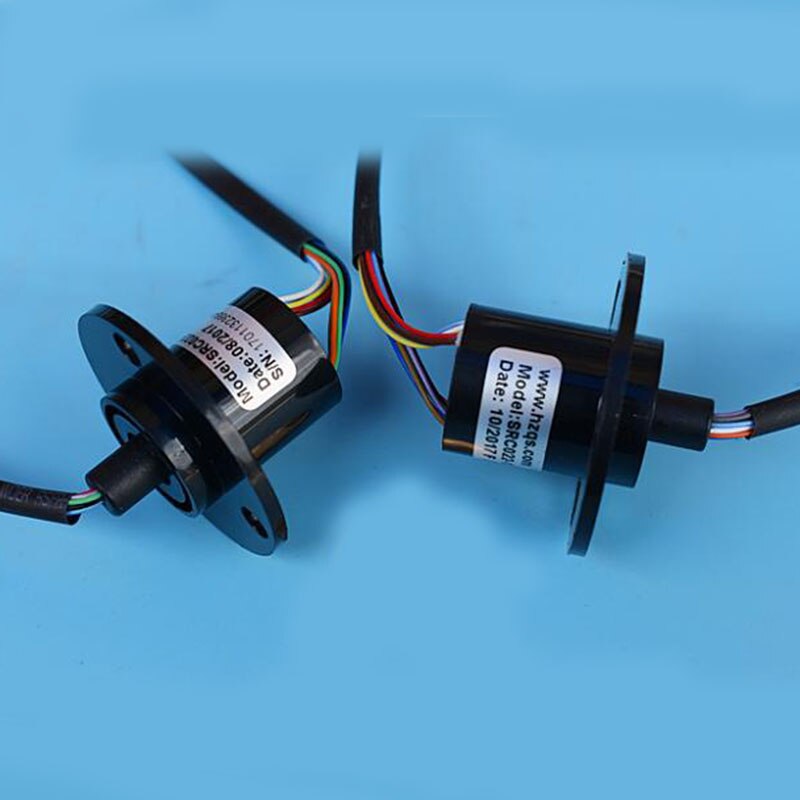 2pcs/lots Fishing roller slip ring conductive ring Small rotating conductive slip ring 2A 12 way