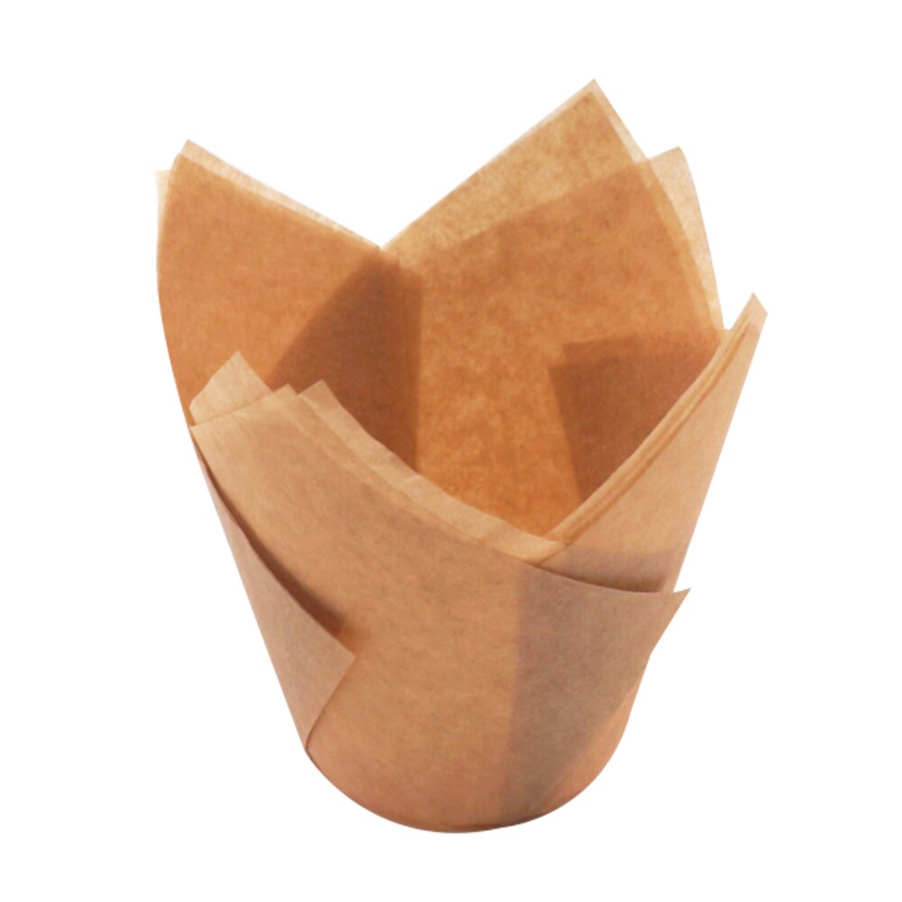 Tulip Cupcake Paper Cases Cupcake Paper Cups Oilproof Muffin Cupcake Paper Cups Paper Form For Cupcakes Bakeware Cake Tool HTML: GD