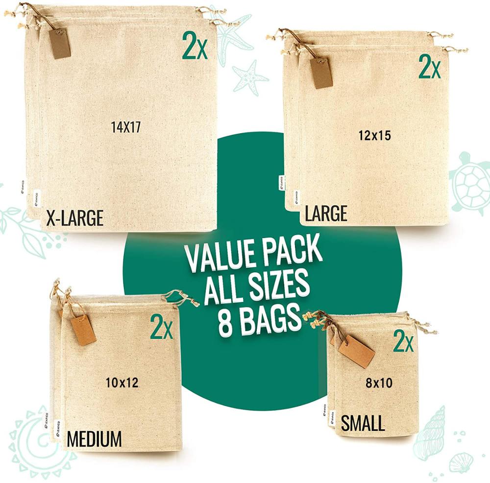 Jute bag Cotton Linen Drawstring Bag Burlap Packing pouches Storage Bags for Wedding Christmas Jewelry Packaging