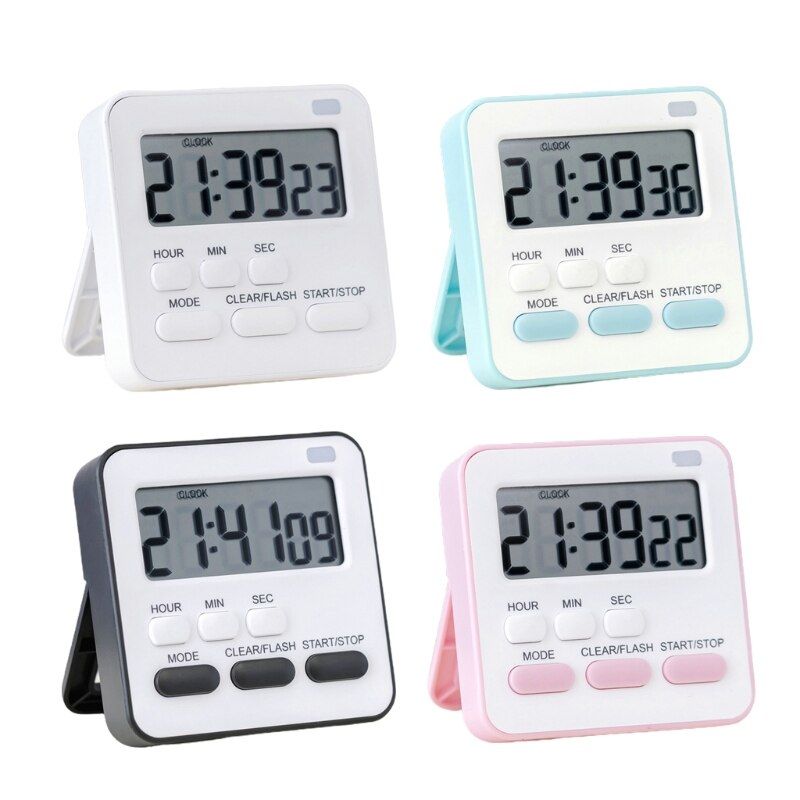 Mini Display Kitchen Timer Students Games Alarm Clock Sports Timer for Workouts