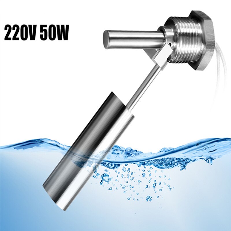 115mm 50W 220V Stainless Steel Liquid Water Level Sensor Float Switch Side Horizontal Controller For Tank Pool Water Tower