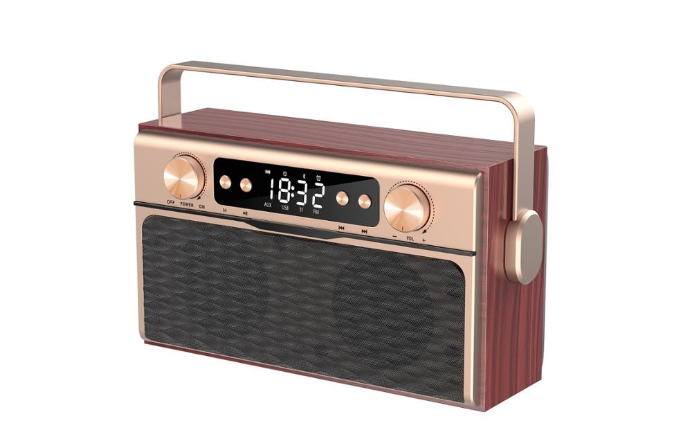 Nuovo X5 Portatile Portatile Altoparlante Senza Fili di Bluetooth Scheda Audio Doppio Altoparlante Subwoofer Esterno: Golden