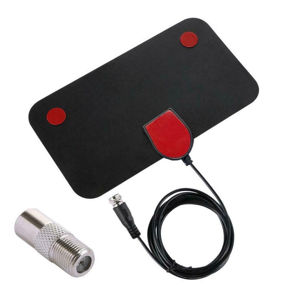 Mini TV mâle 50 Miles Booster actif intérieur HD antenne de télévision numérique antenne 25DB Ga-noir