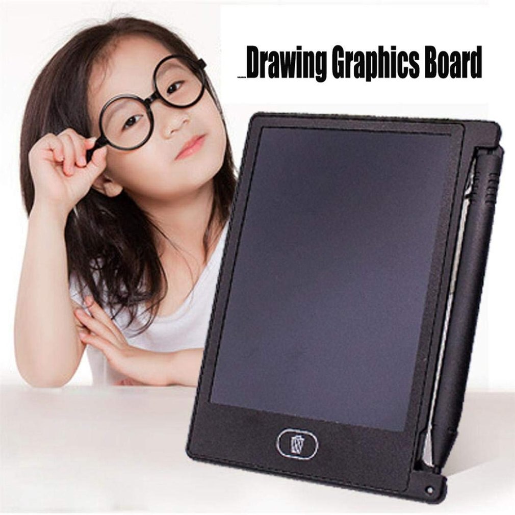 4.4 tommer lcd digital engelsk lcd-tablet bærbar mini børnetegning graffiti bord besked skrivebræt