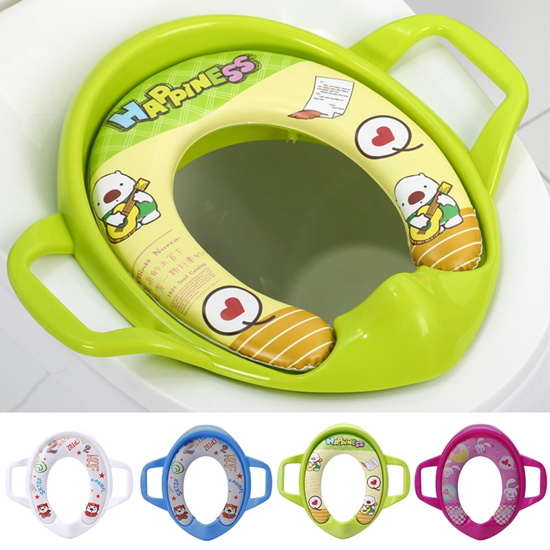 Baby børn simpel fritid interessant bærbar komfortabel spædbarn potte toilet træning børn sæde pude pude ring