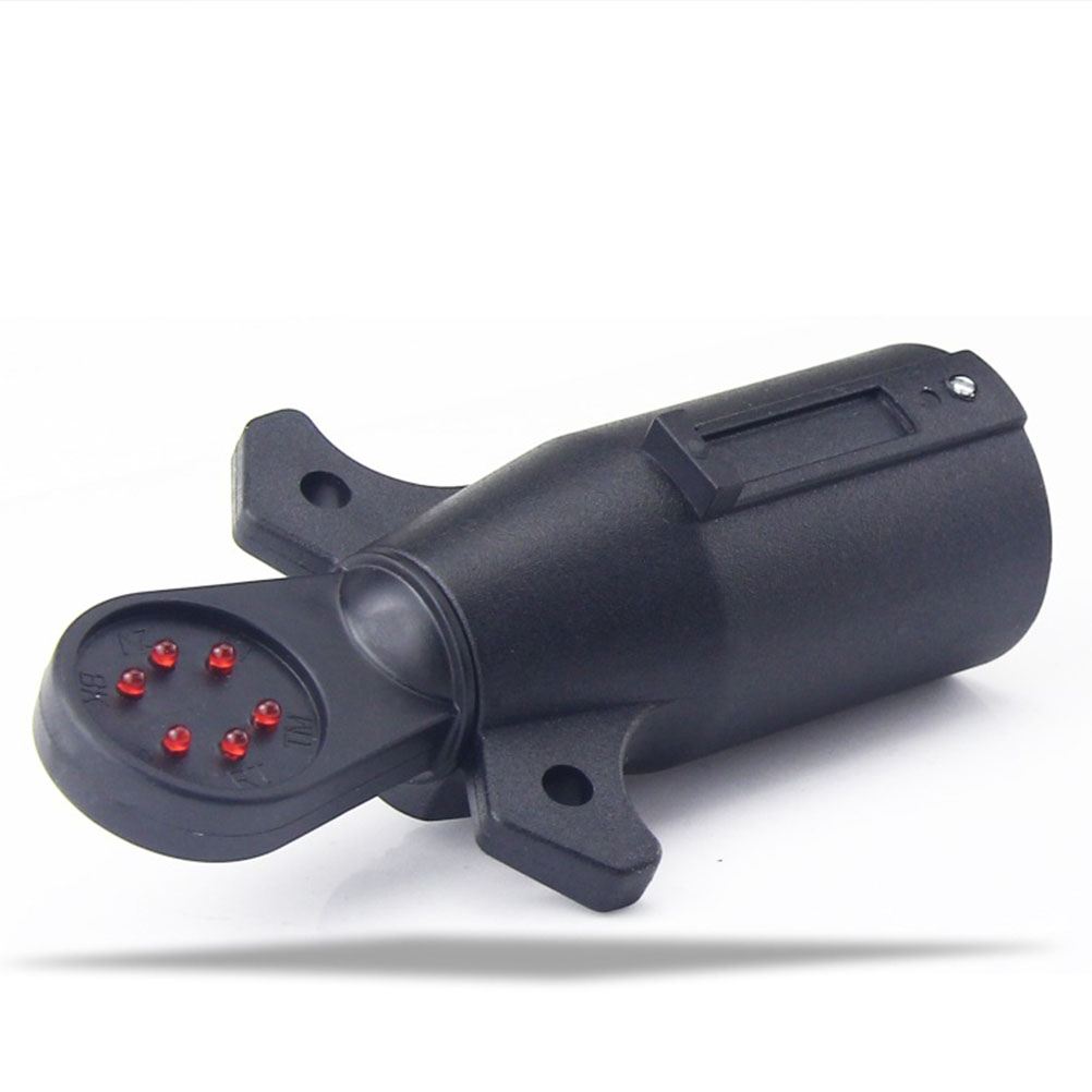 Wiring Circuit Tester US Standard 12V 7 Pin Wiring Circuit Tester Socket Detect Probe Plug Round Adapter for Trailer Caravan RV