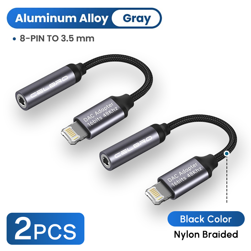 3 sztuki do 3.5mm AUX Adapter do iPhone 14 13 12 Pro Audio rozdzielacz słuchawkowy 3 5 Jack kabel do iOS 14: green