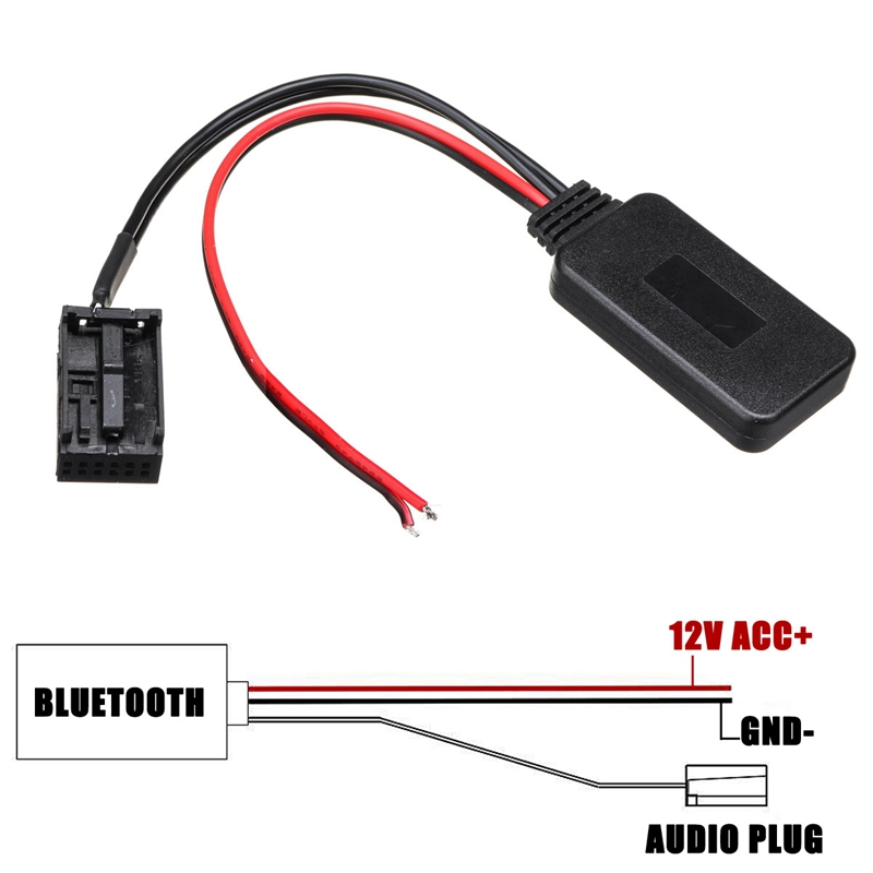 12-Pin Car Wireless Bluetooth Module Music Adapter Stereo Auxiliary Receiver Aux Audio Cable For Ford For Focus Mk2 Mk3 For Fies