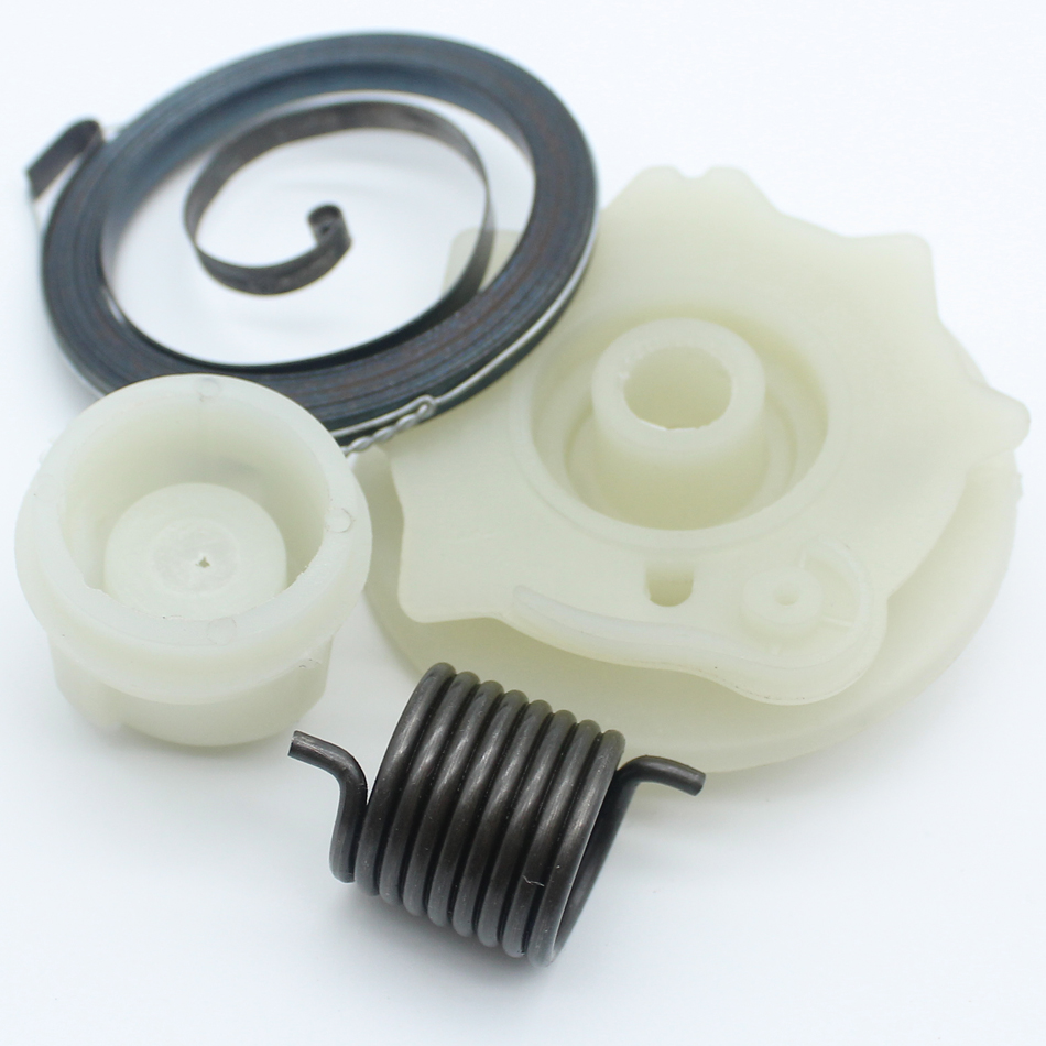 Recoil Rewind Pull Starter Spring Pulley Hub Kit For HUSQVARNA 142 137 E 142E 137E Petrol Chainsaws Replace Parts