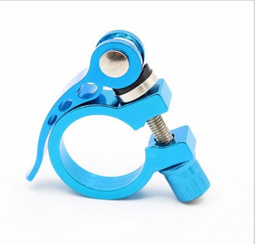 Aluminum Alloy Seatpost Clamp Quick 25.4 28.6 31.8 34.9mm MTB Bike Cycling Saddle Seat Post Clamp Quick Release Spare Parts
